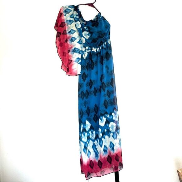 Twenty-Six Women’s Cold Shoulder Belted Maxi Dress Size 3 - Picture 1 of 9